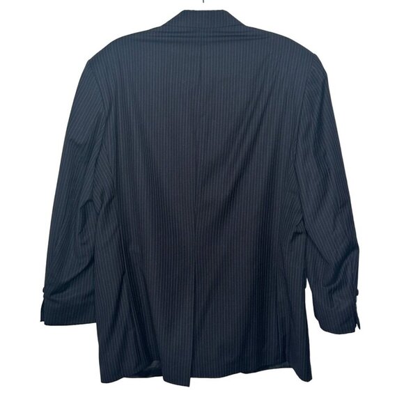 Lauren Ralph Lauren mens black pinstripe wool blazer size 40R - Picture 3 of 9